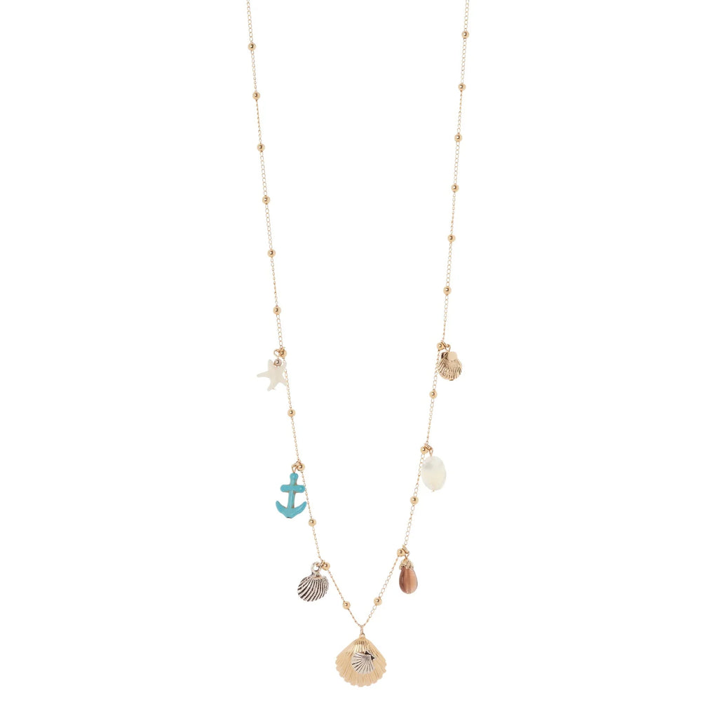 Sodini Collana Lunga Maresia 552309 Multicolor con Sferette e Pendenti Mare