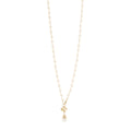 SODINI Collana Lunga Donna Daphne Oro con Perle Incatenate e Pendente Foglie 552518