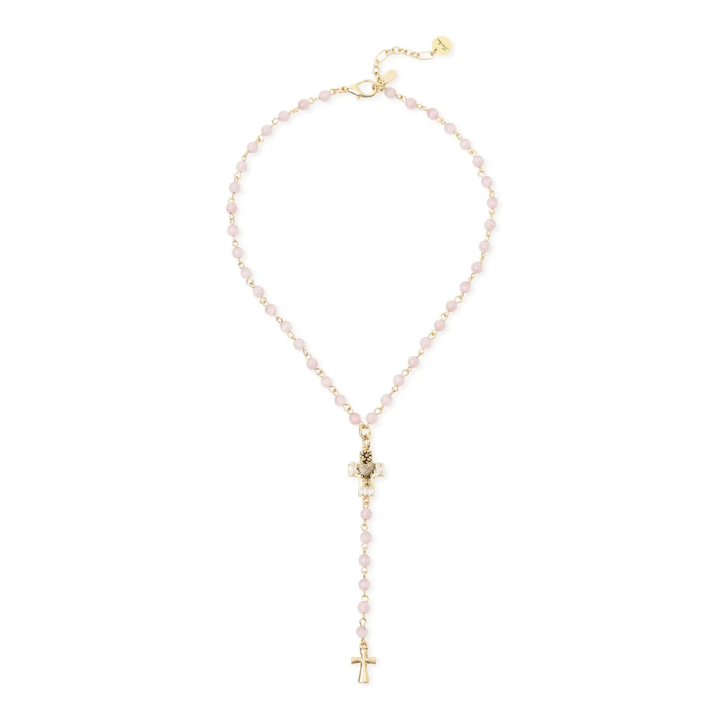 SODINI Collana Donna Naos Rosa a Y con Sfere e Croci 552585V