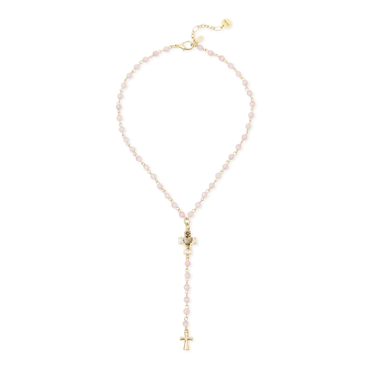 SODINI Collana Donna Naos Rosa a Y con Sfere e Croci 552585V