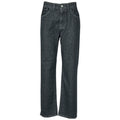 NOIR 'N' BLEU jeans donna nero vita alta VIC-L313 BOYFRIEND Made in Italy