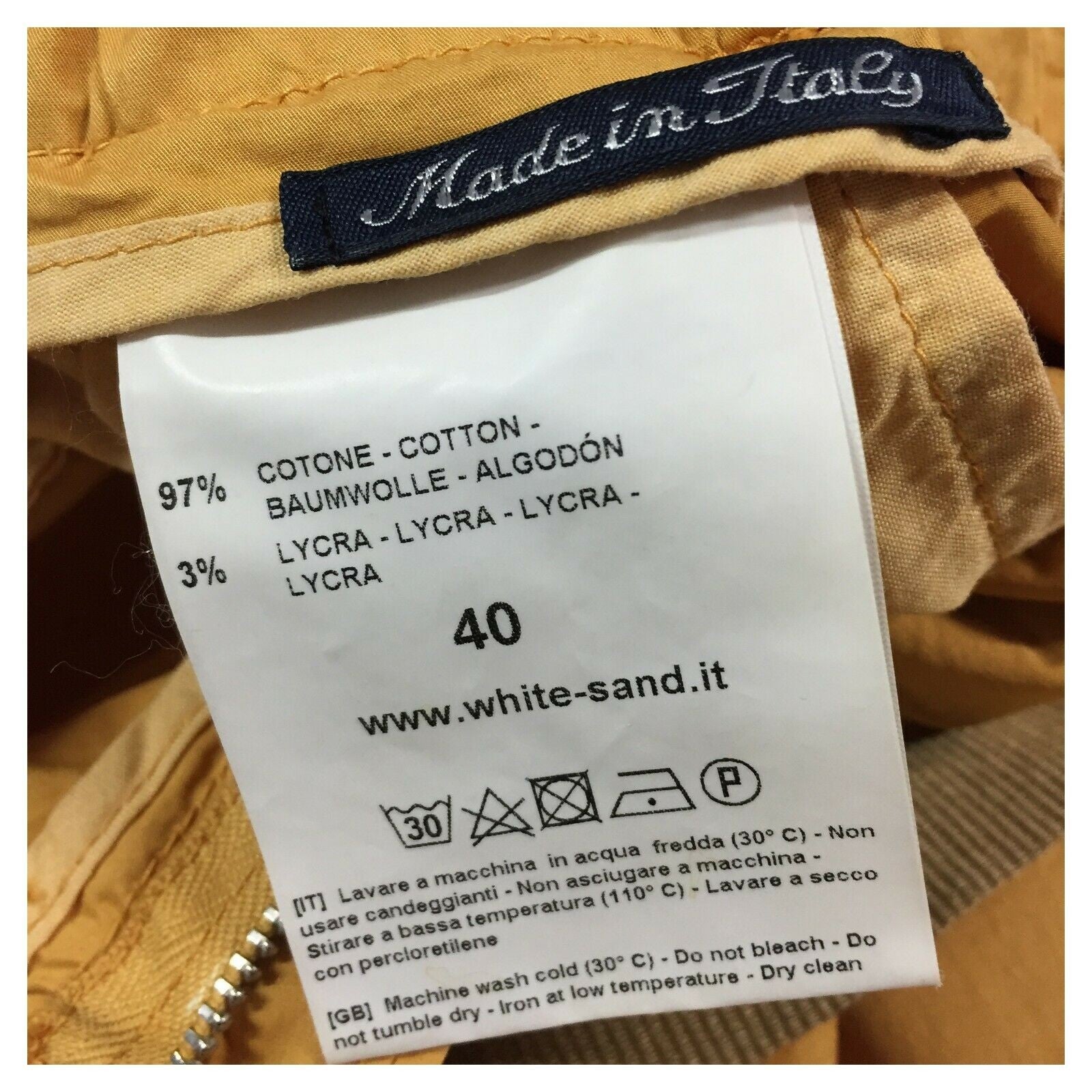WHITE SAND pantalone donna cotone leggero mod 20SD61 17 ANGELINA MADE IN ITALY