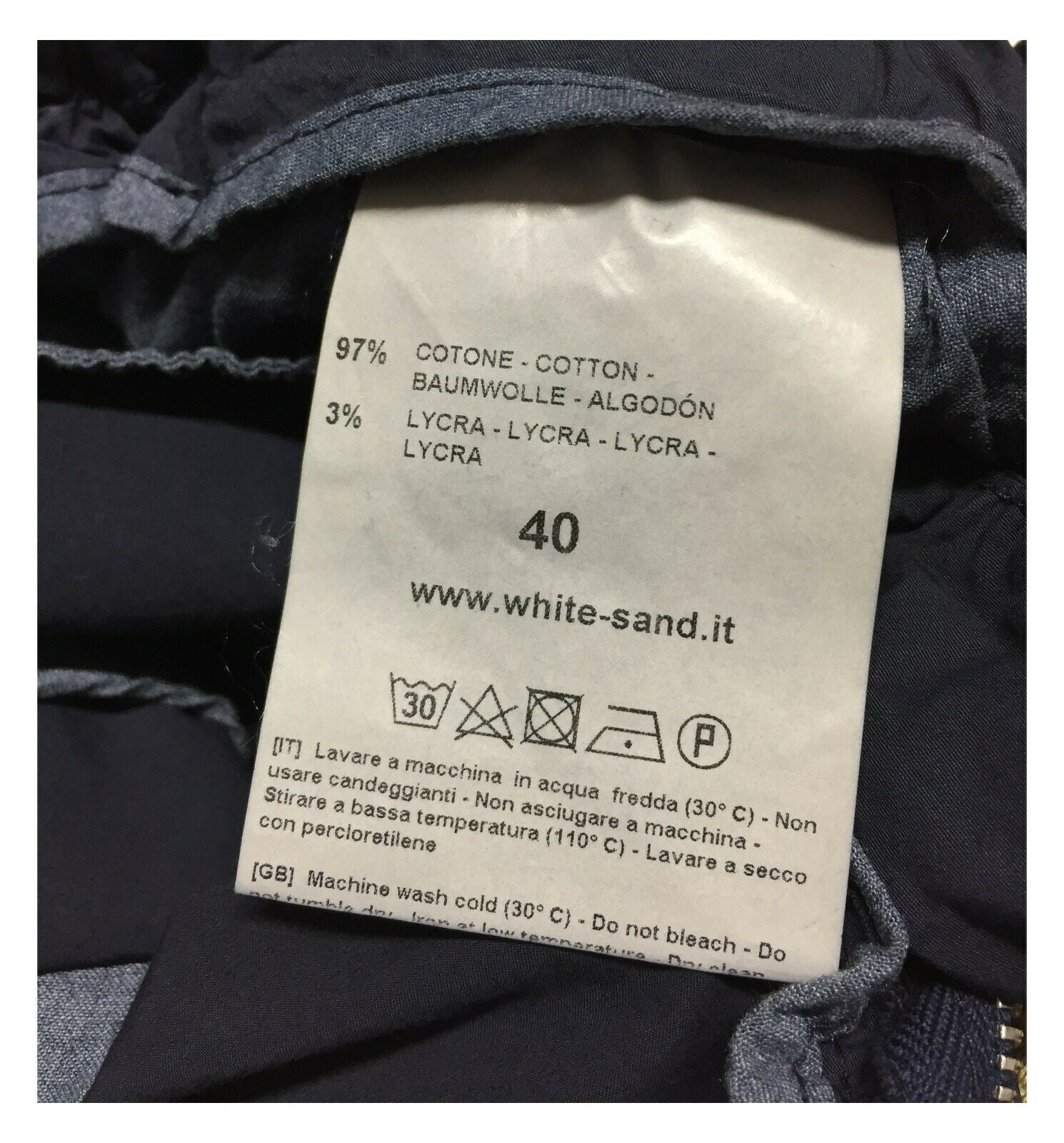 WHITE SAND pantalone donna cotone leggero mod 20SD61 17 ANGELINA MADE IN ITALY