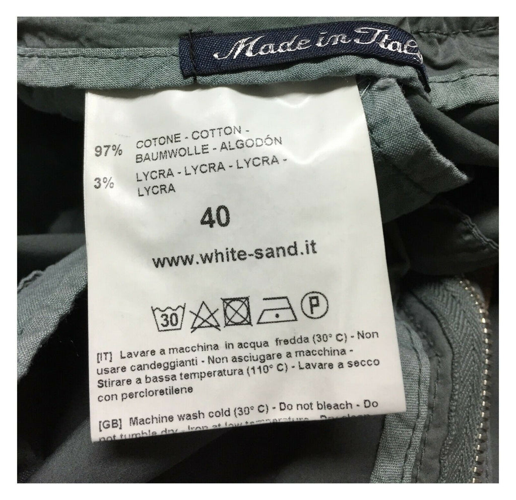WHITE SAND pantalone donna cotone leggero mod 20SD61 17 ANGELINA MADE IN ITALY