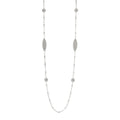 Sodini Collana Lunga Pompei 800005A Argento con Elementi Reticolati e Microsfere