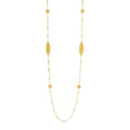 Sodini Collana Lunga Pompei 800005D Oro con Elementi Reticolati e Microsfere