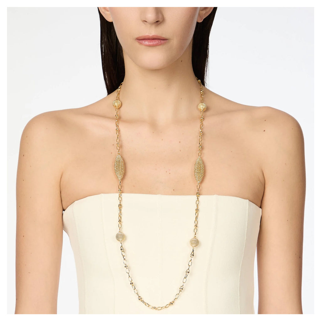 Sodini Collana Lunga Pompei 800005D Oro con Elementi Reticolati e Microsfere