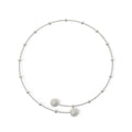 Sodini Collana Corta Pompei 800008A Argento a Filo con Anellini e Boule