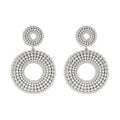 Sodini Orecchini Pompei 800014 Argento e Oro a Due Cerchi con Microsfere