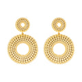 Sodini Orecchini Pompei 800014 Argento e Oro a Due Cerchi con Microsfere