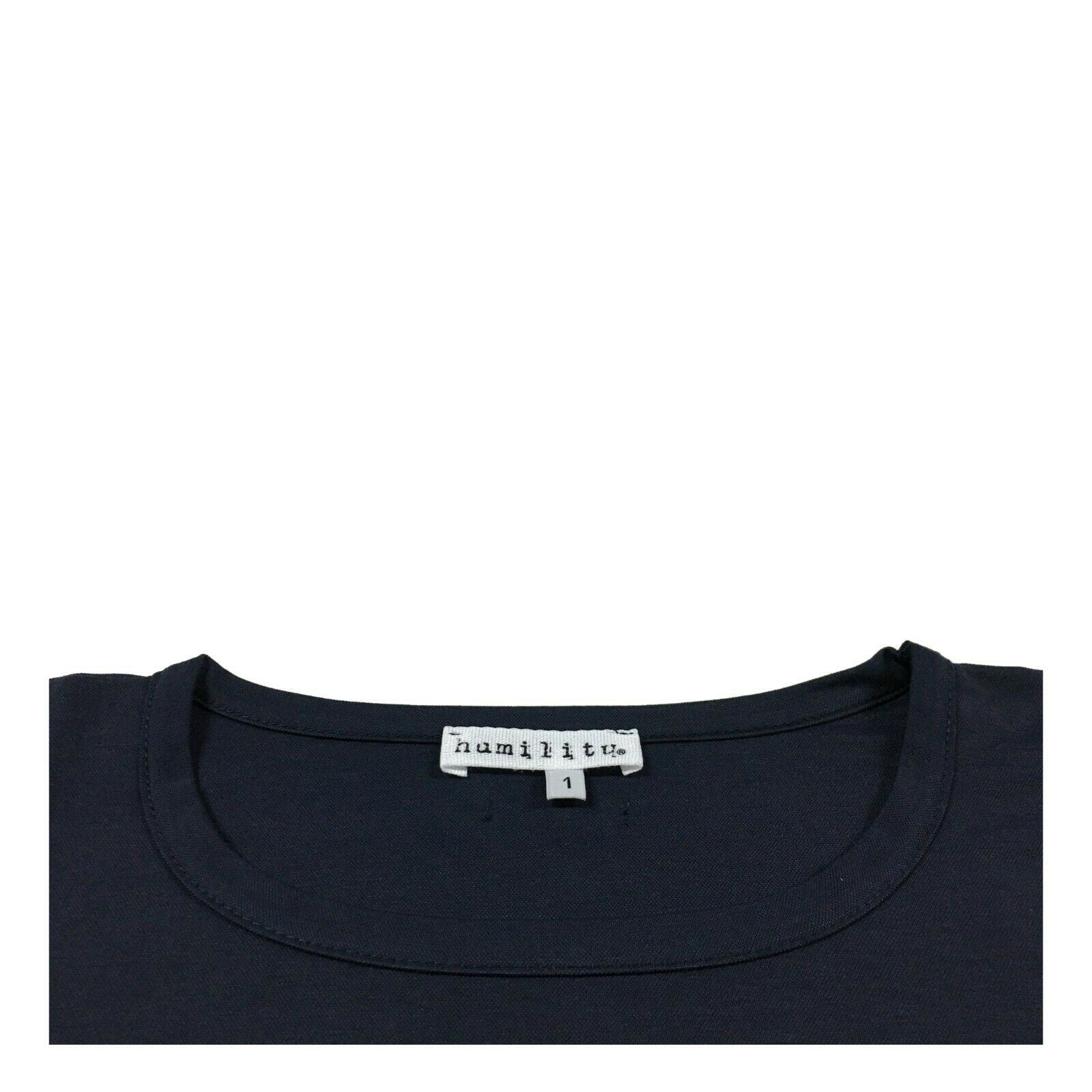 HUMILITY Maxi t-shirt viscosa donna manica lunga mod HB1066 MADE IN ITALY