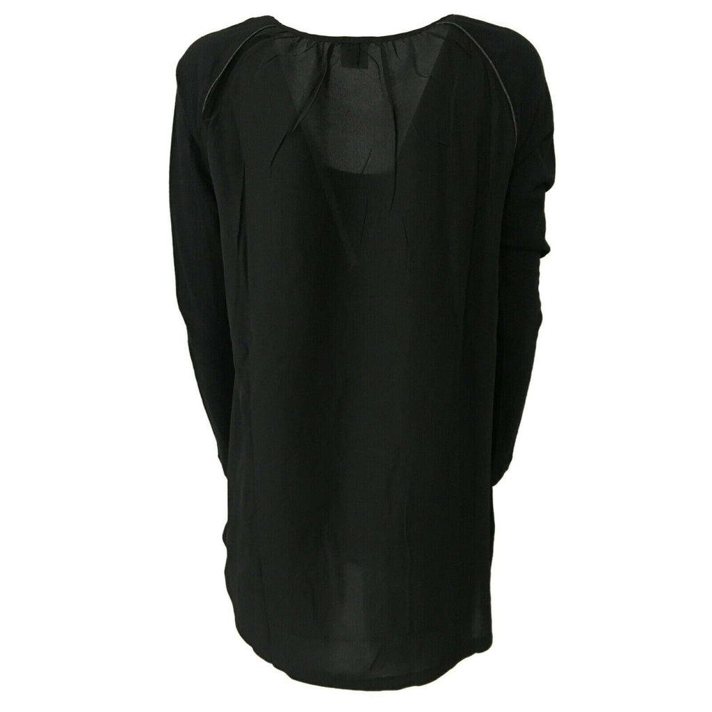 DES PETITS HAUTS Maglia donna con inserti in seta mod TOMAS 85% cotone 15% lino