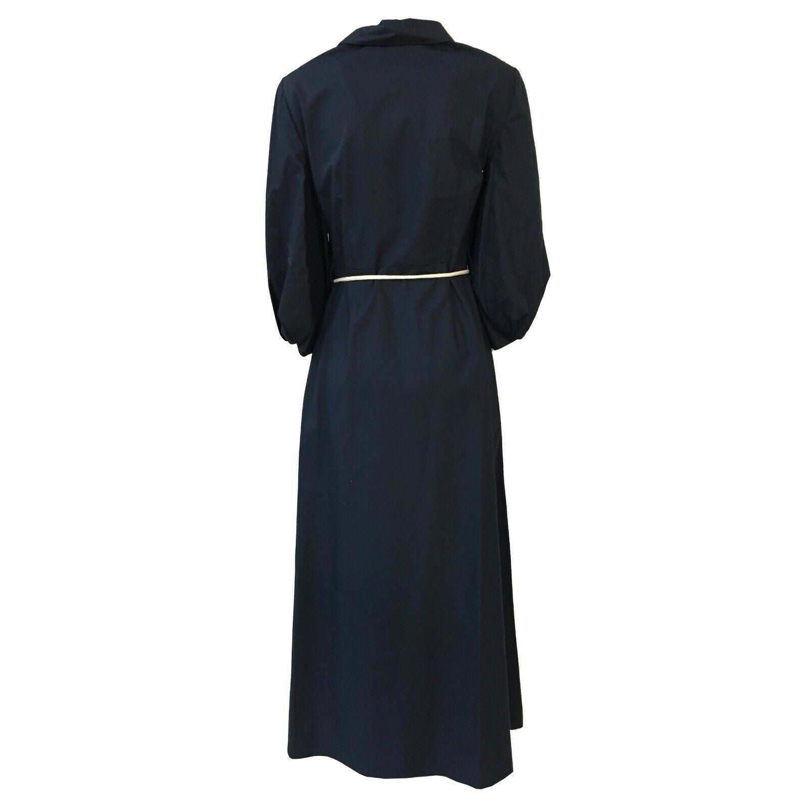 ETICI abito donna blu manica 3/4 a palloncino zip laterale A2/9560/LF MADE ITALY