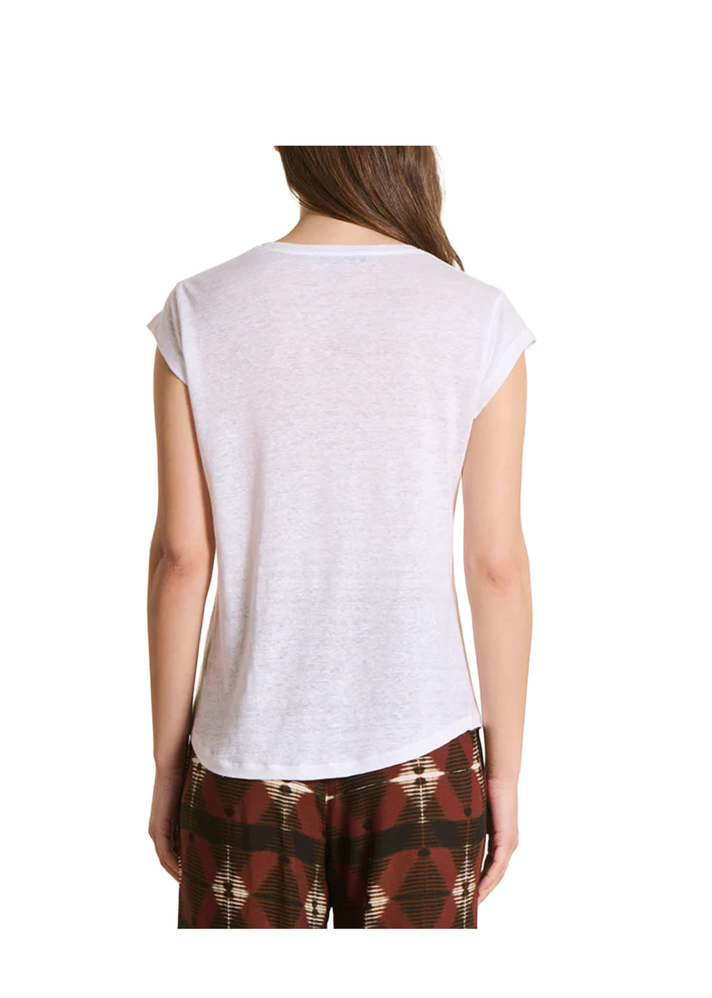LA FEE MARABOUTEE TS-DAVIA T-Shirt Donna Lino Scollo V