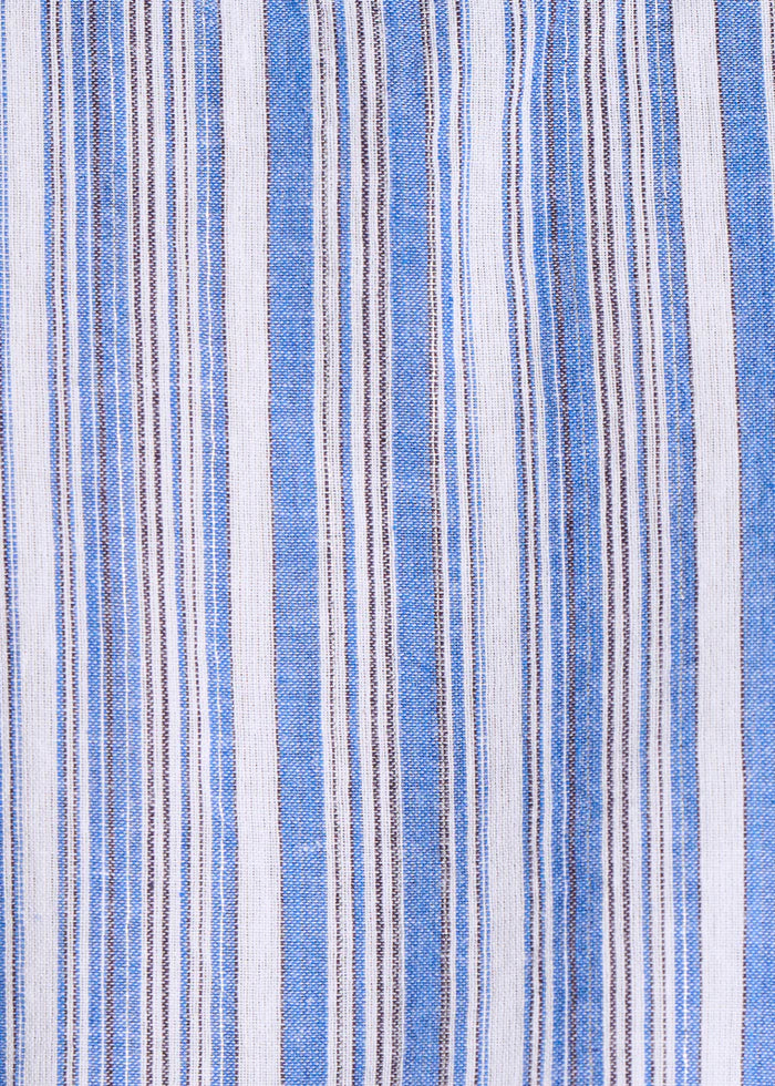 LA FEE MARABOUTEE CH-FLINA camicia righe pizzo Made India