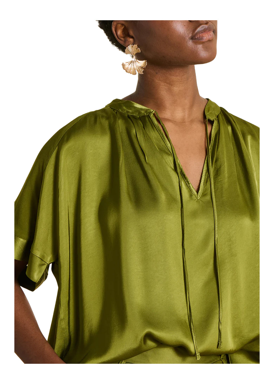 LA FEE MARABOUTEE TO-FELINA-R Blusa Donna Satin Made in Italy