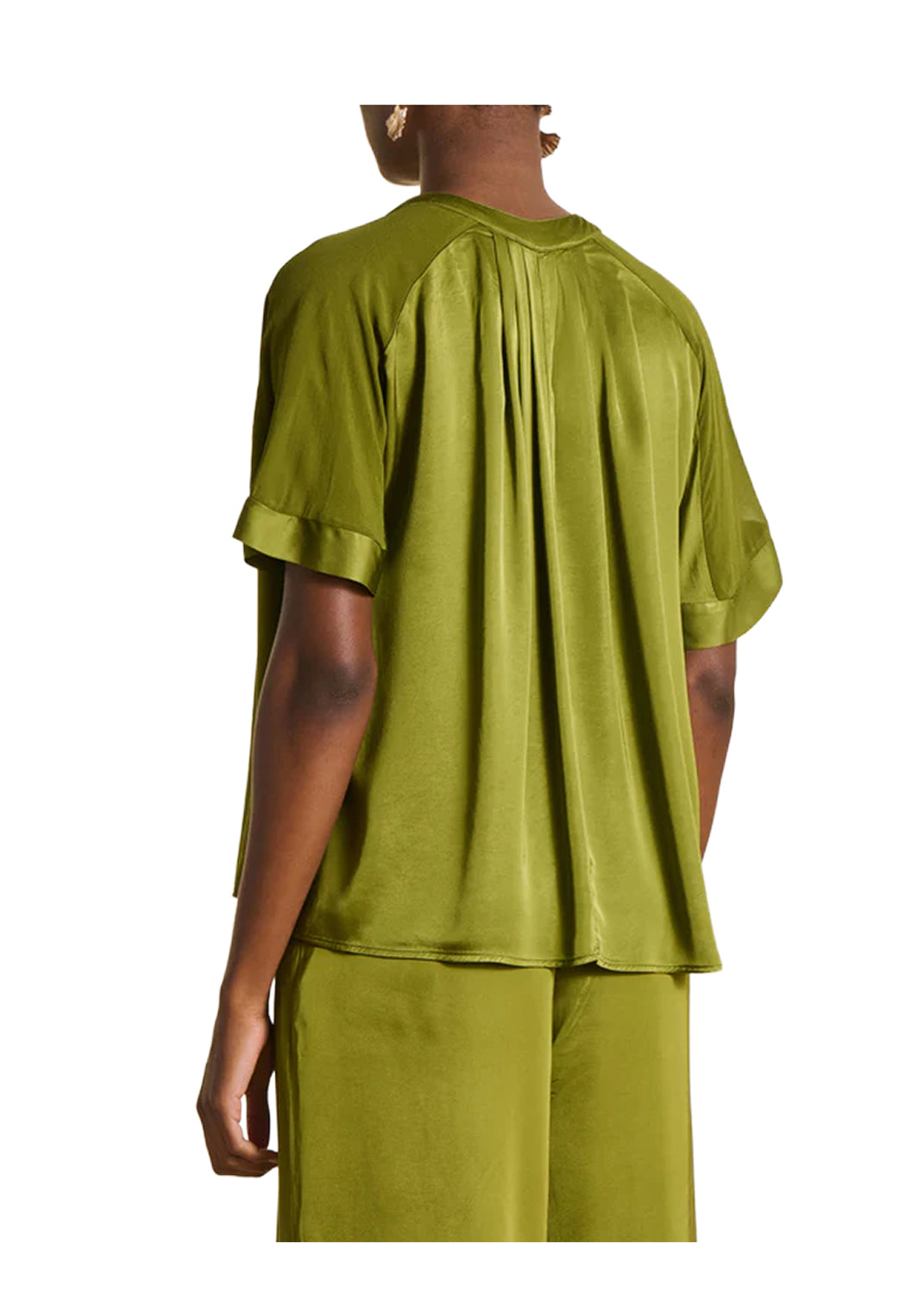 LA FEE MARABOUTEE TO-FELINA-R Blusa Donna Satin Made in Italy