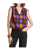 LA FEE MARABOUTEE TO-FISMA top etnico viscosa Made in Italy