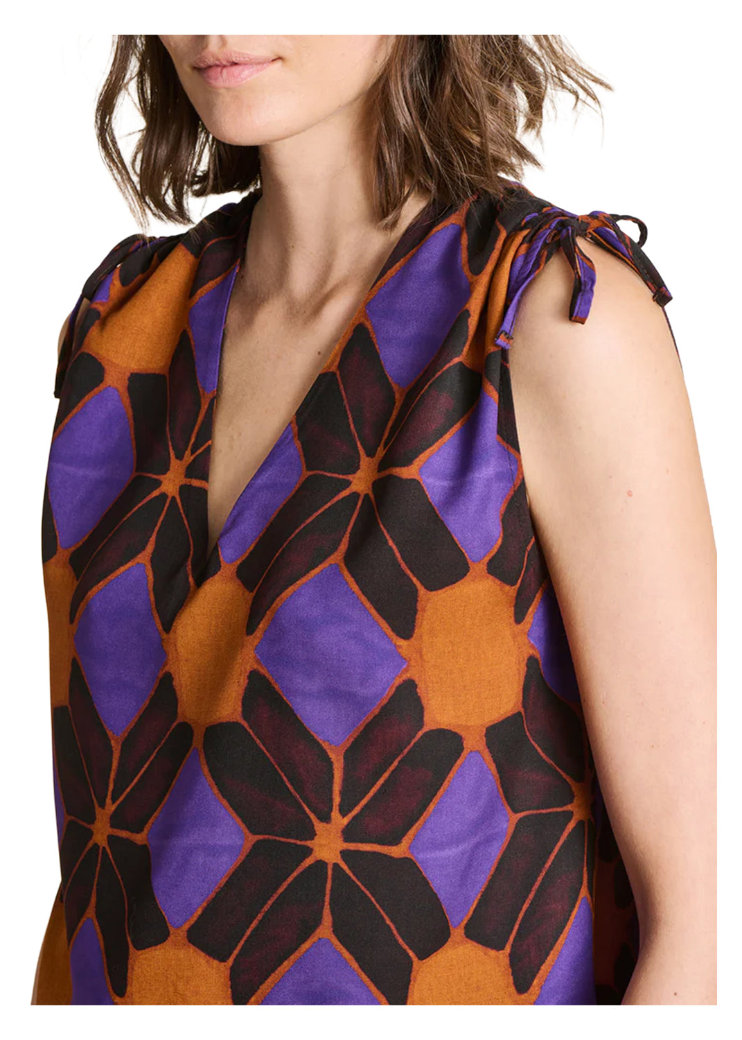 LA FEE MARABOUTEE TO-FISMA top etnico viscosa Made in Italy