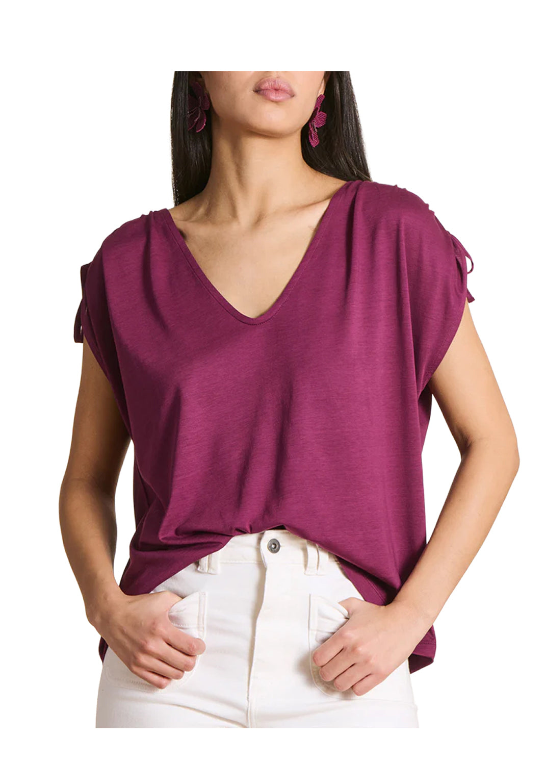 LA FEE MARABOUTEE TS-FILOU T-Shirt Donna Lyocell Cotone