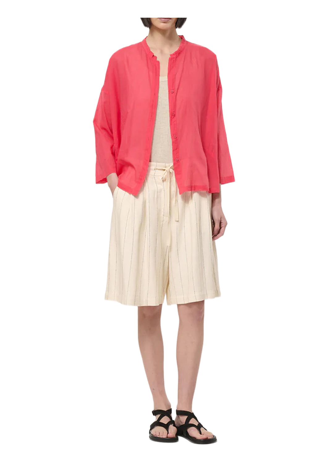 CH-TIRIANE HUMILITY Camicia Voile Cotone Over Made in Italy