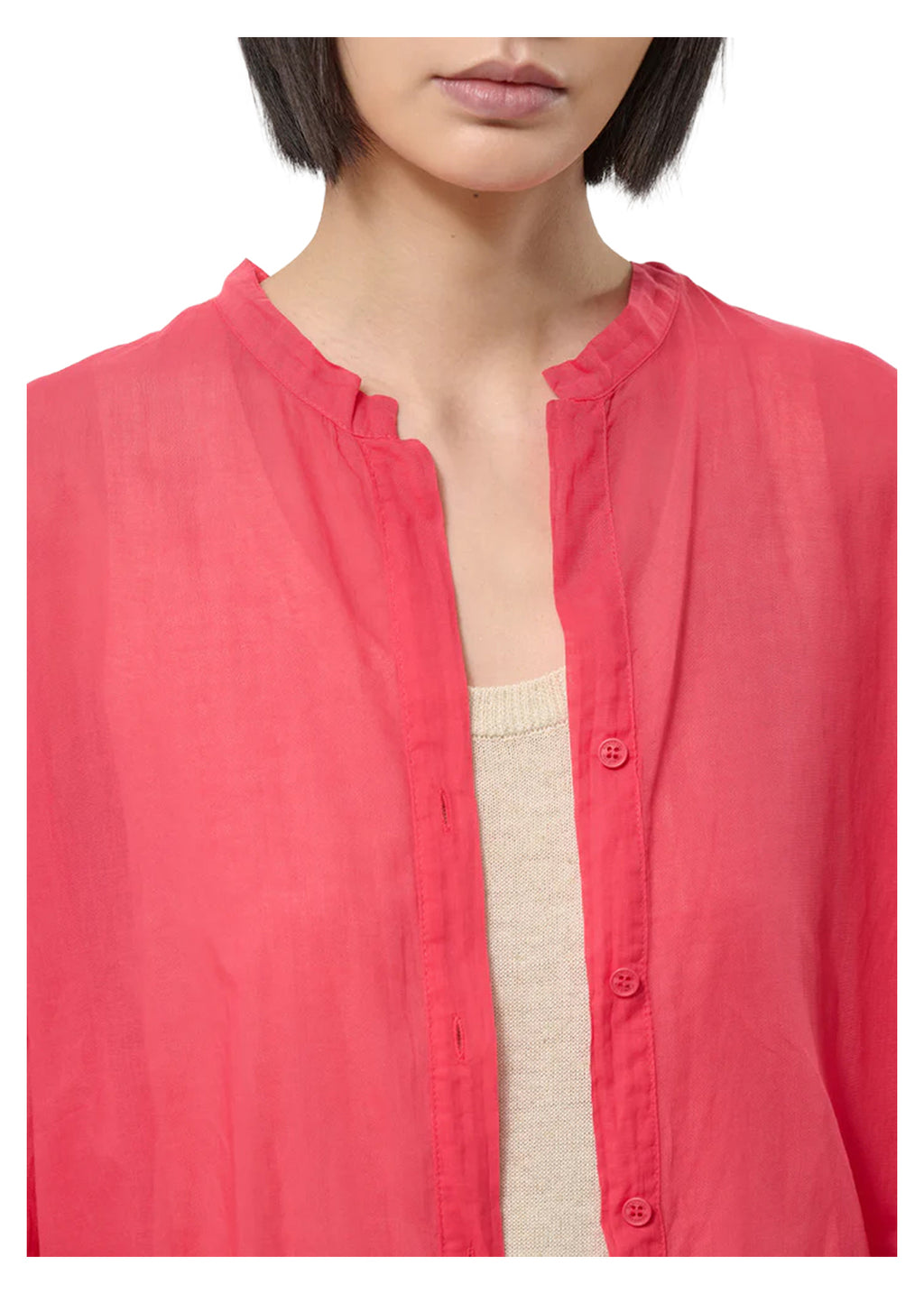 CH-TIRIANE HUMILITY Camicia Voile Cotone Over Made in Italy