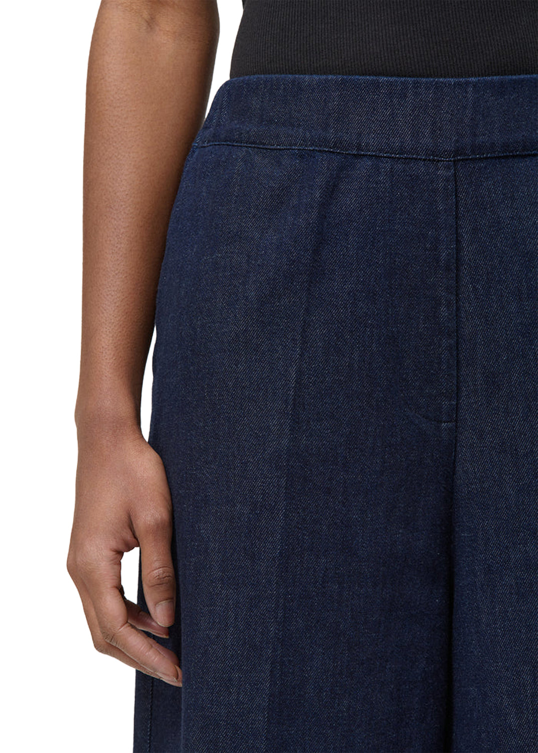 PA-SOPHIO-D HUMILITY Pantalone Denim Scuro Cropped 100% cotone