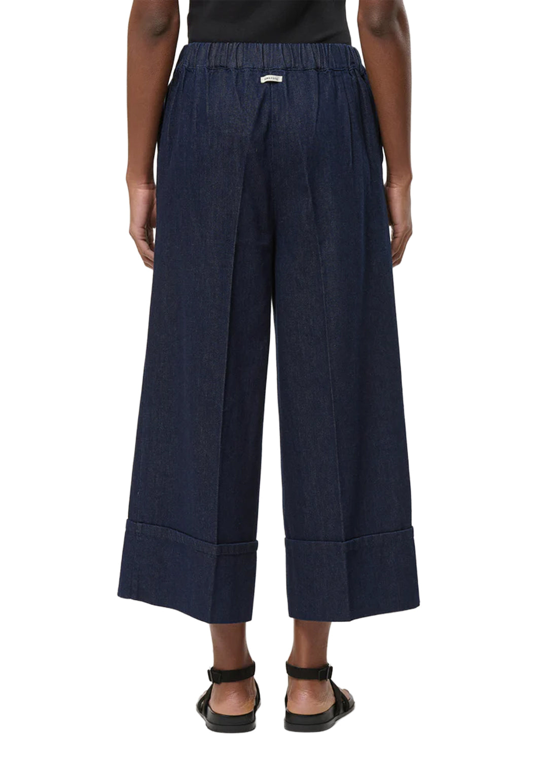 PA-SOPHIO-D HUMILITY Pantalone Denim Scuro Cropped 100% cotone