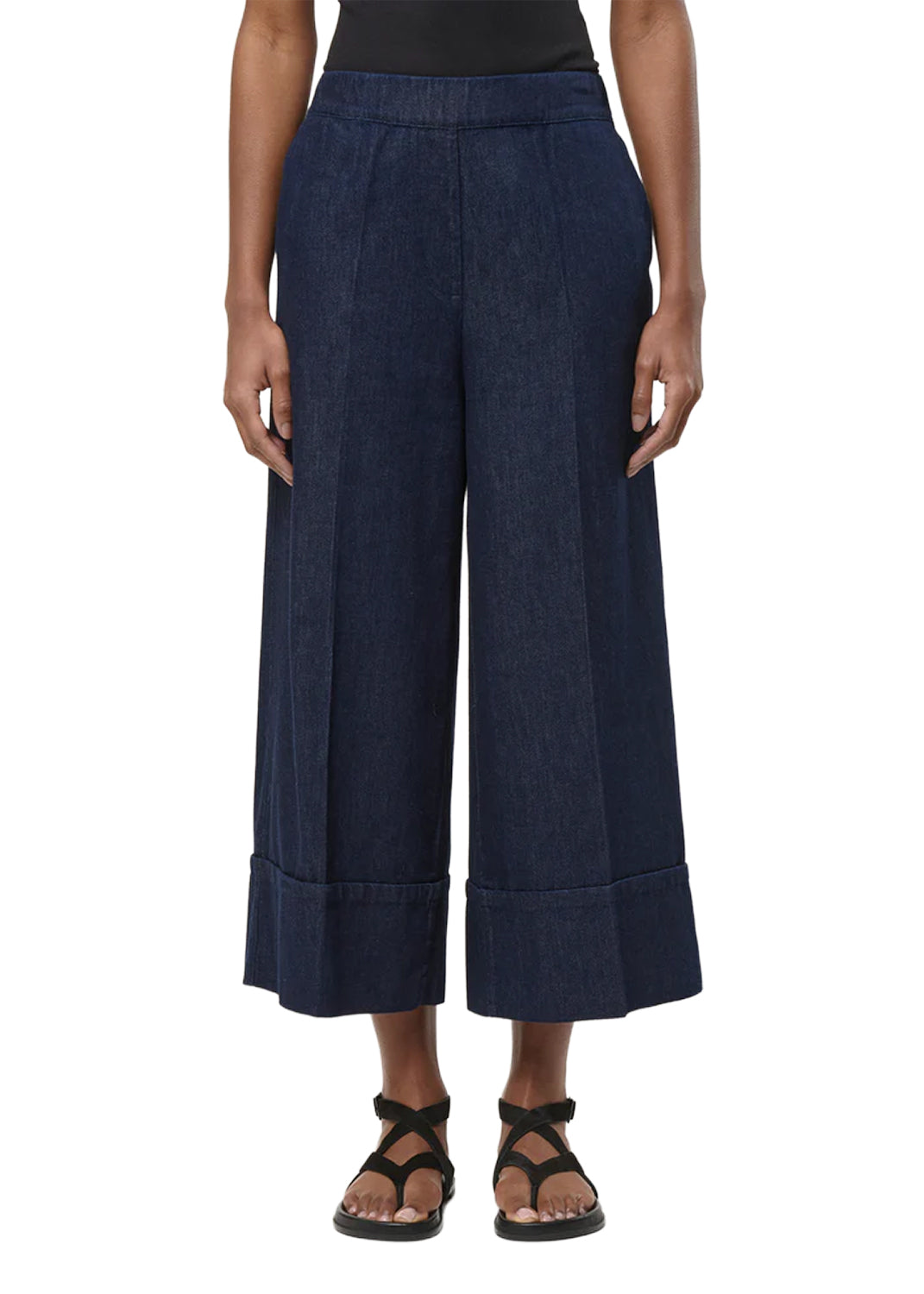 PA-SOPHIO-D HUMILITY Pantalone Denim Scuro Cropped 100% cotone
