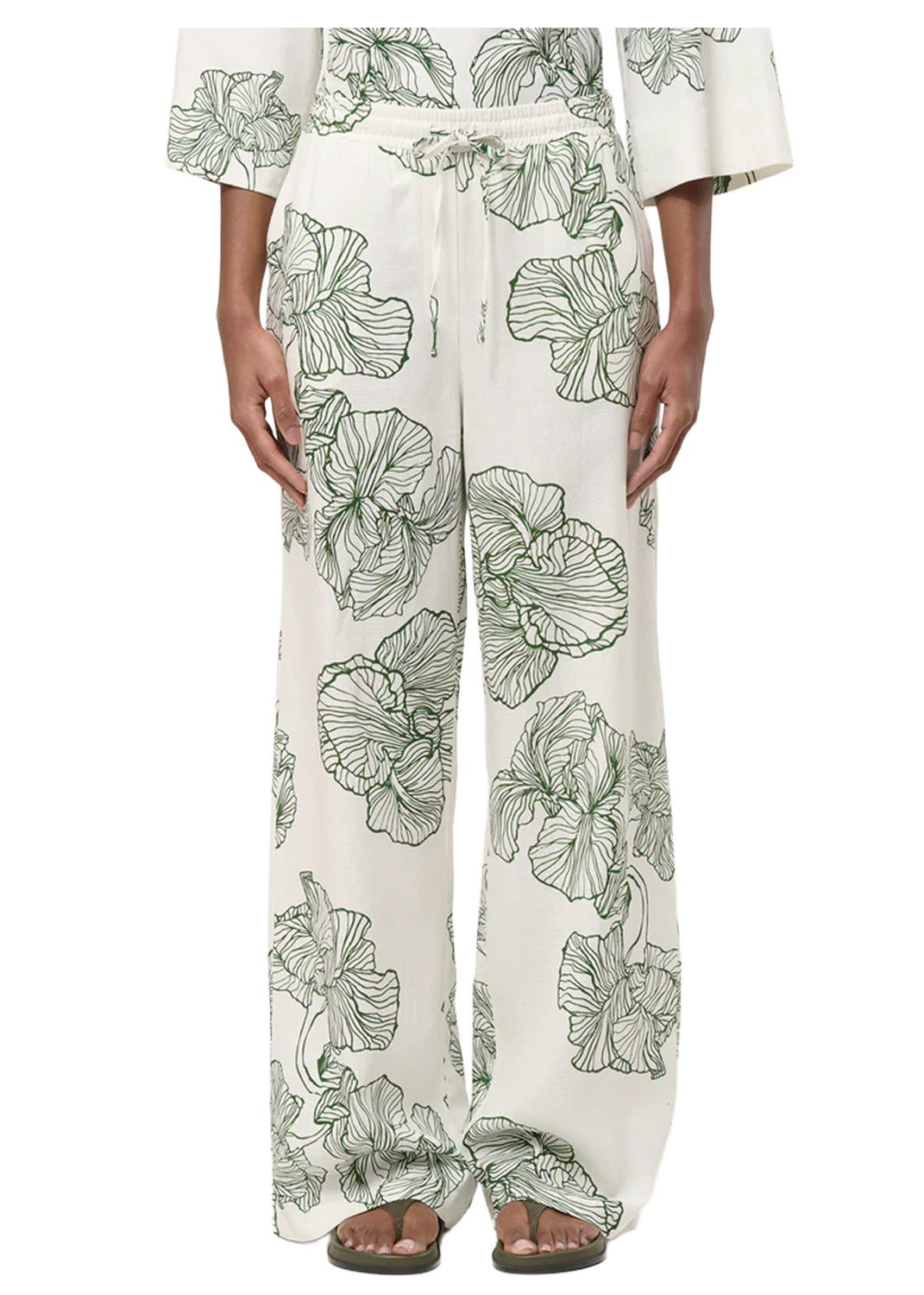 PA-JAKOTA HUMILITY Pantaloni Larghi Floreali Made in Italy