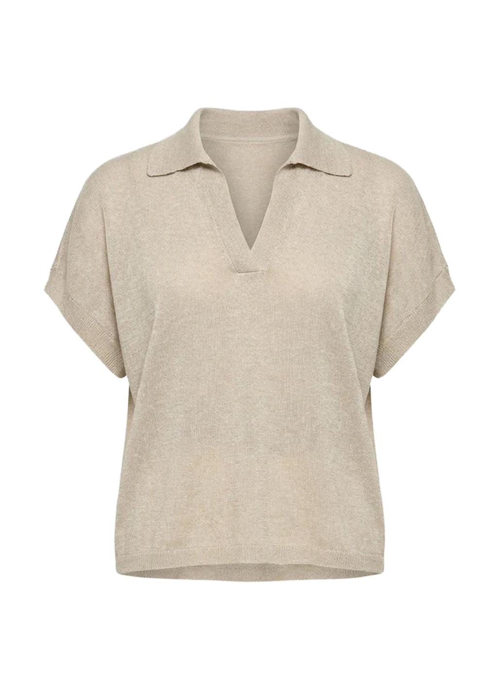 HUMILITY PU-LESIR Polo Donna Beige Made in Italy