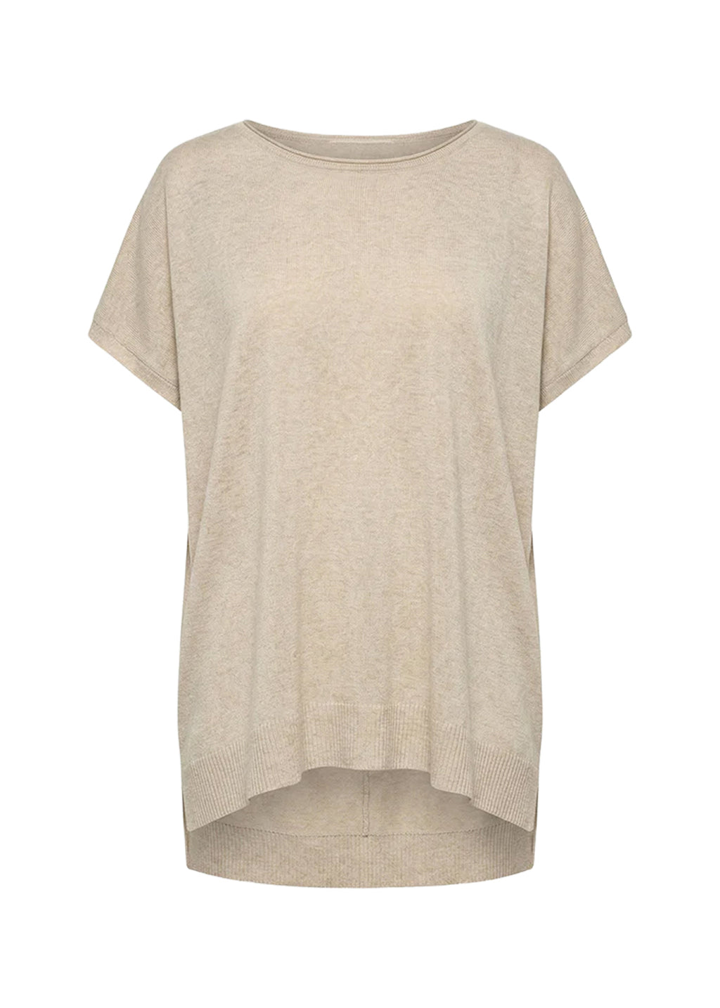 HUMILITY PU-LOREO Maglia Donna Over Beige Made in Italy