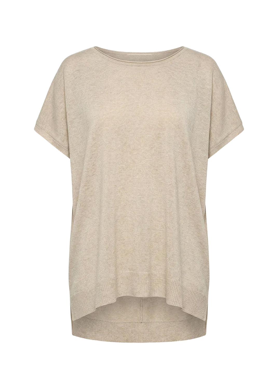HUMILITY PU-LOREO Maglia Donna Over Beige Made in Italy