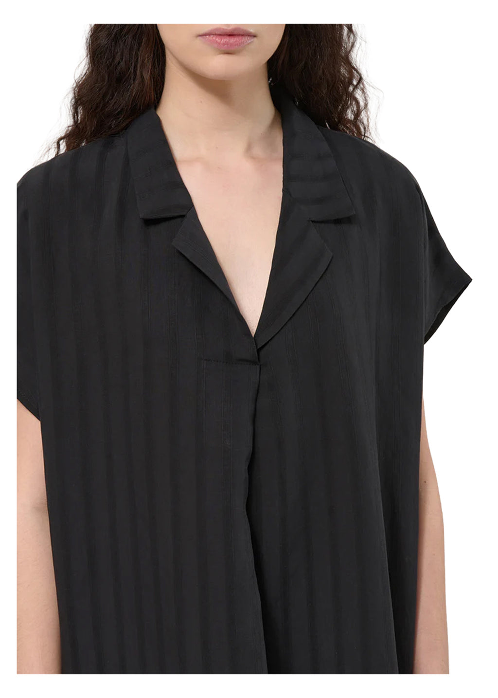 HUMILITY BABETO-J Abito Donna Nero Lyocell Made in Italy