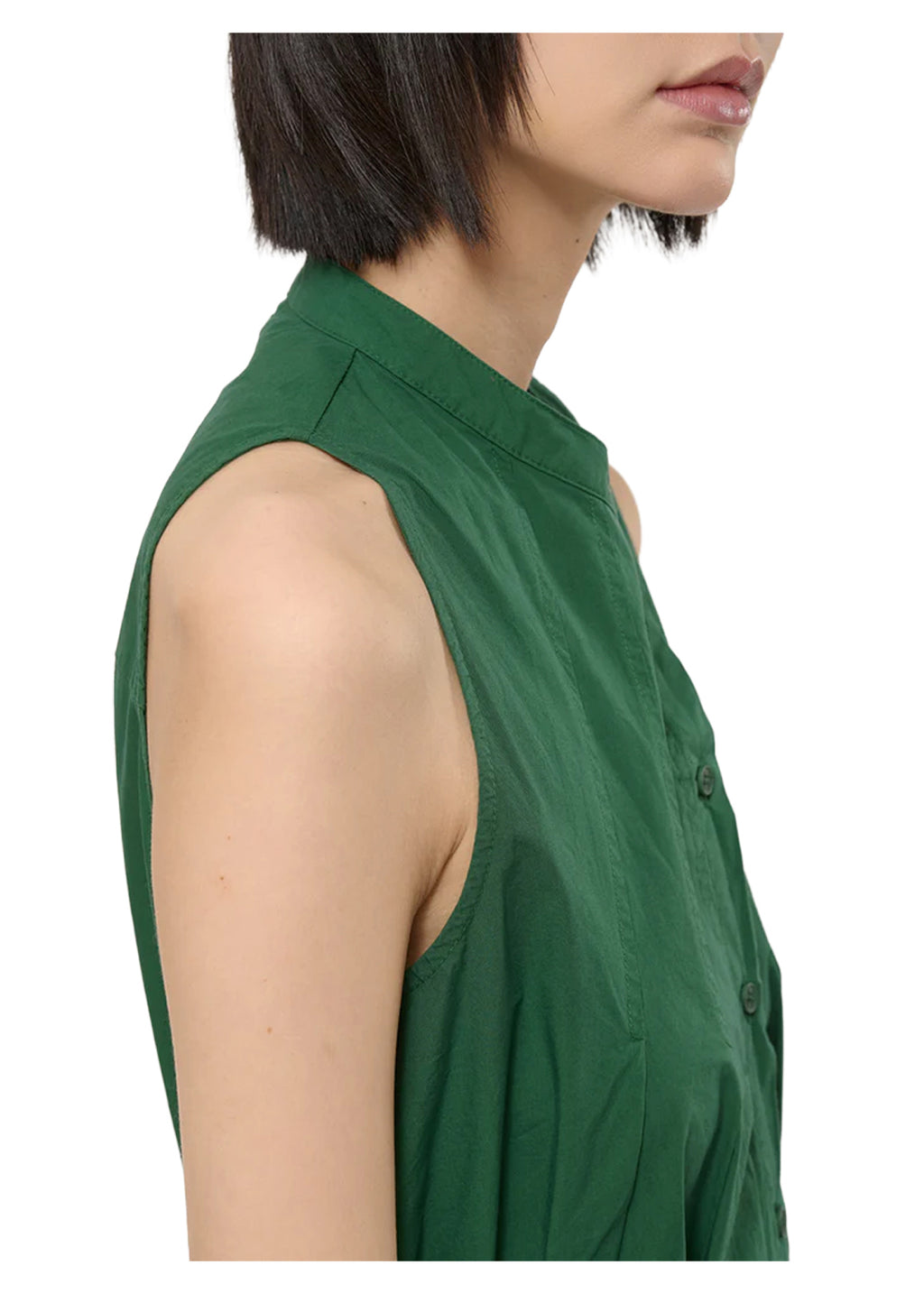 RO-LUNA HUMILITY Abito Verde Cotone Made in Italy