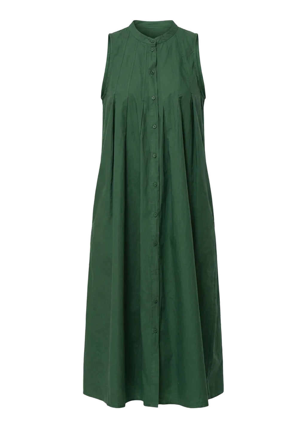 RO-LUNA HUMILITY Abito Verde Cotone Made in Italy