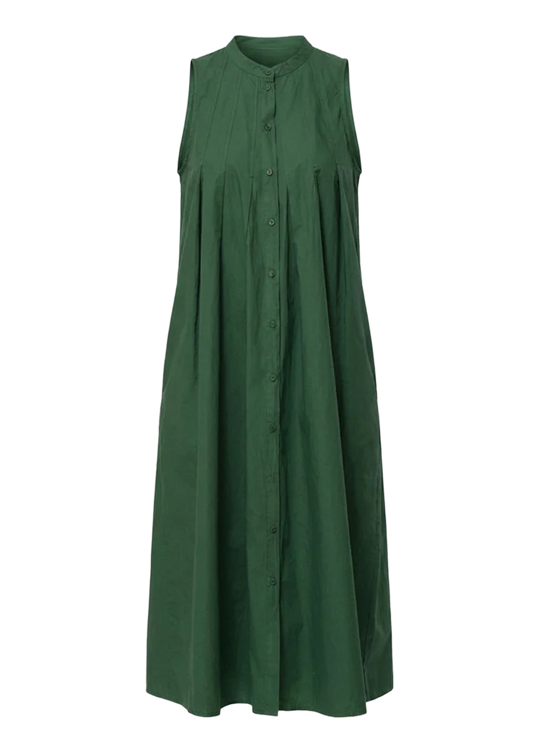 RO-LUNA HUMILITY Abito Verde Cotone Made in Italy