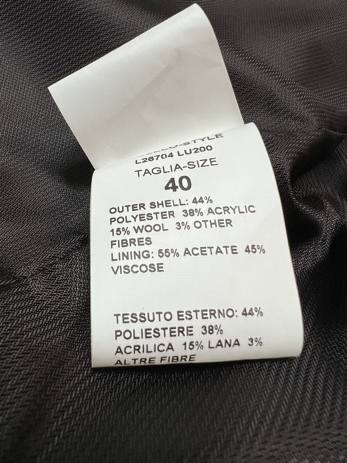 LUCREZIA T. Cappotto Donna Animalier Nero/Marrone L26704 LU200 Made in Italy
