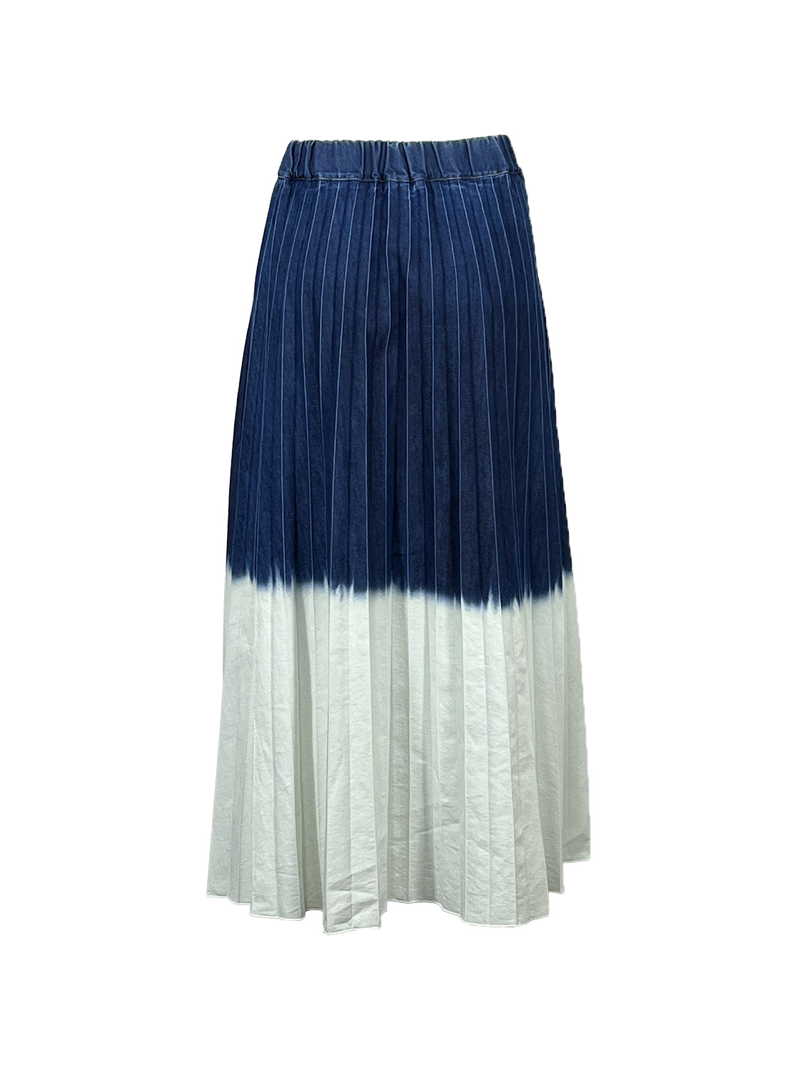 LA FEE MARABOUTEE JU-DONUT-T Gonna Denim Plissè Tie-Dye