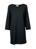 MEIMEIJ Abito Donna Punto Milano Nero M5FC03 | Strass tono su tono | Made in Italy | 84 cm