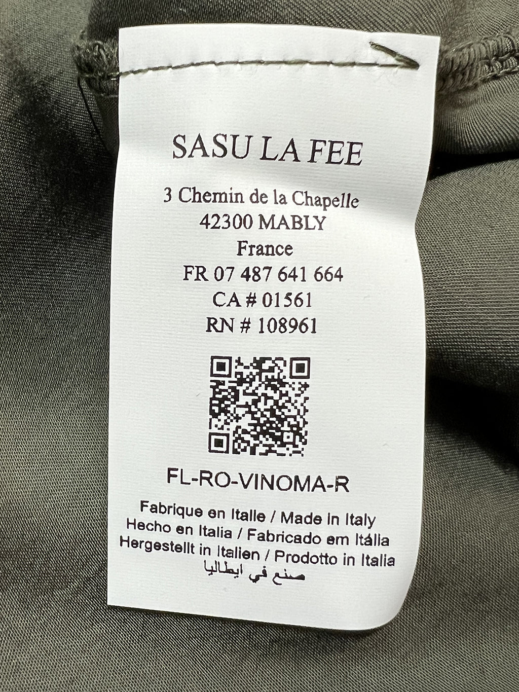 RO-VINOMA LA FEE MARABOUTEE Abito Satin Seta Made in Italy