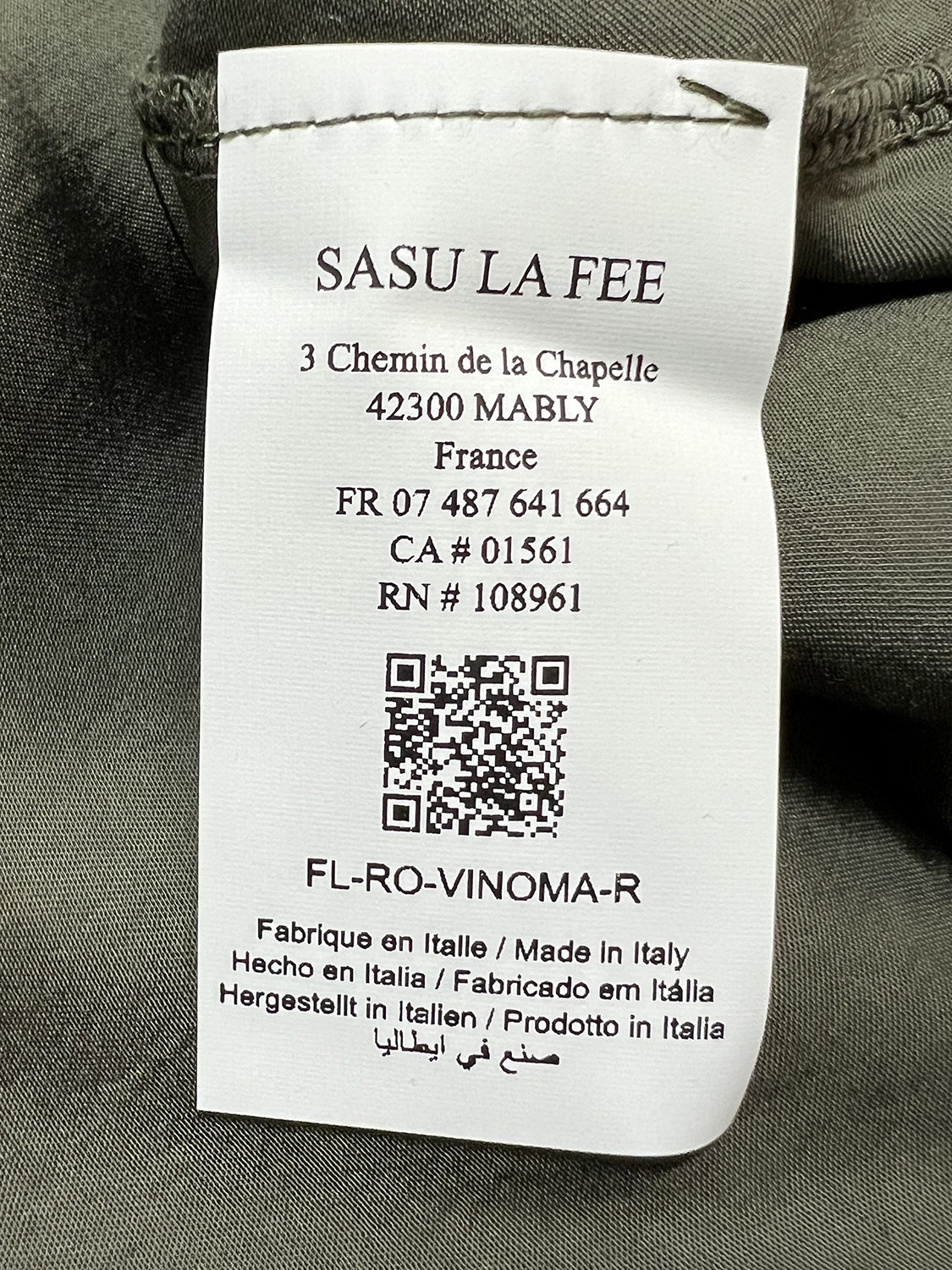 RO-VINOMA LA FEE MARABOUTEE Abito Satin Seta Made in Italy