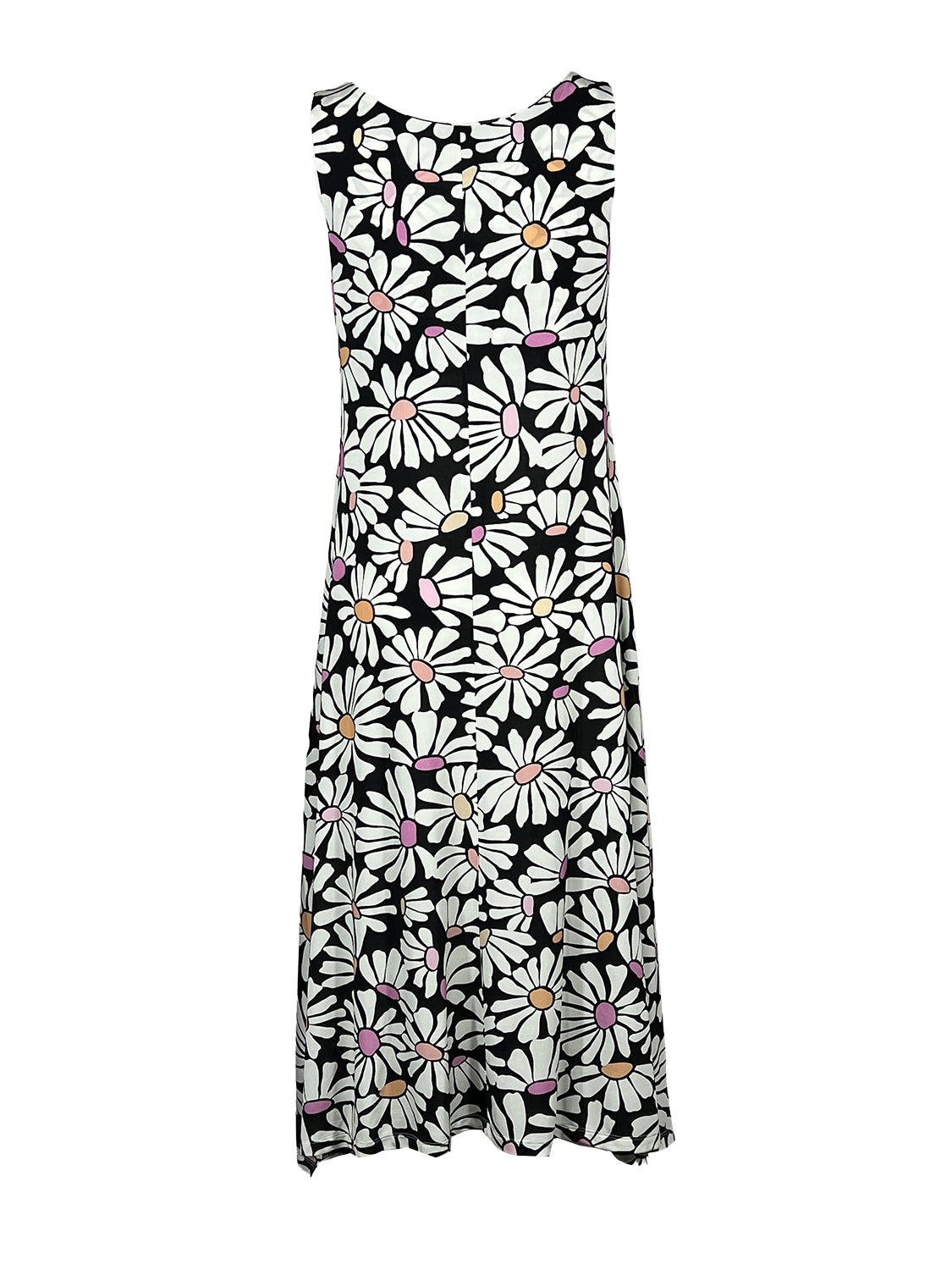 AB40JS DAISIES THE ABITO MILANO Abito smanicato a Fiori Made in Italy