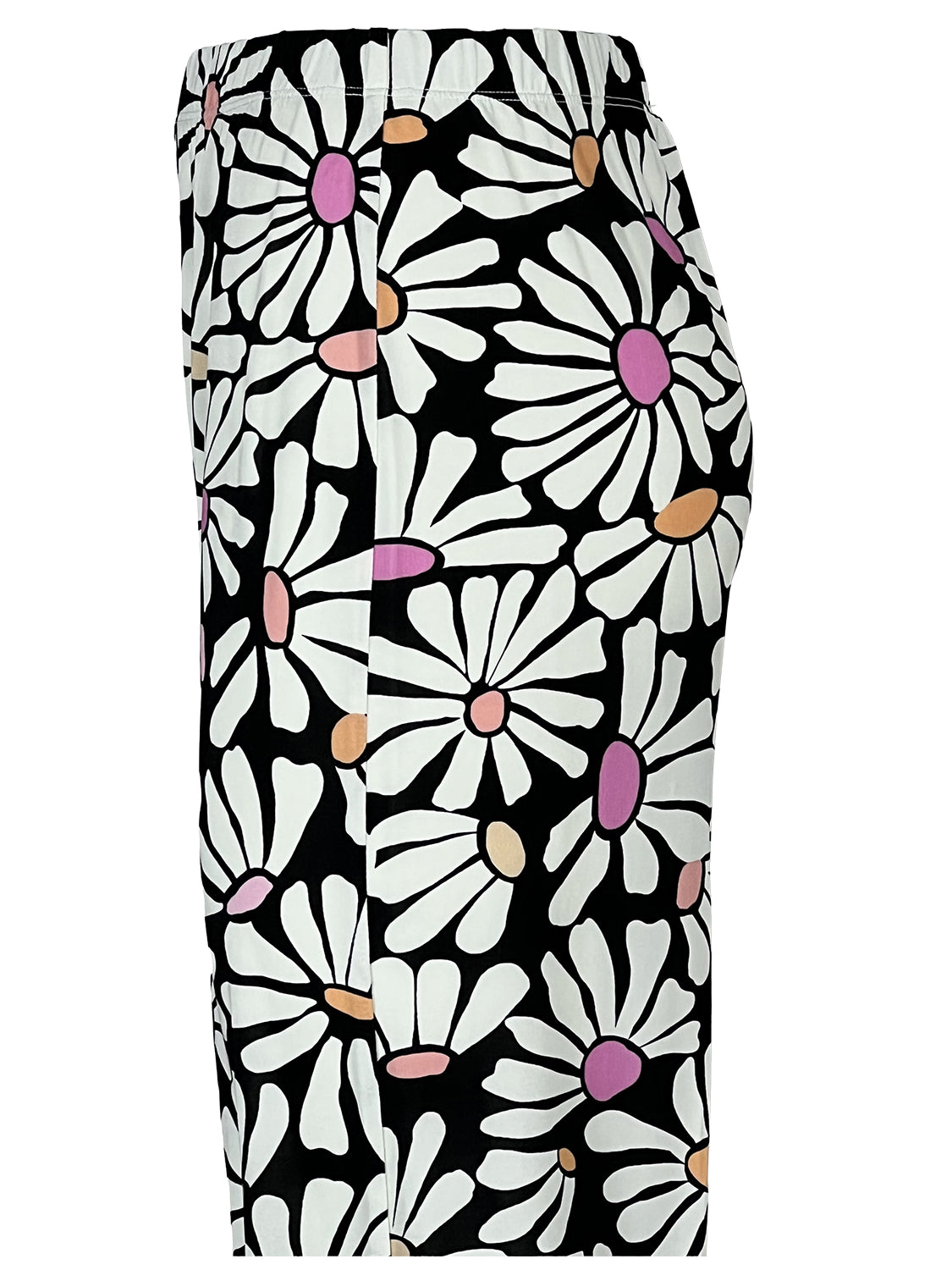 PA23JS DAISIES THE ABITO MILANO Pantaloni Palazzo Made Italy