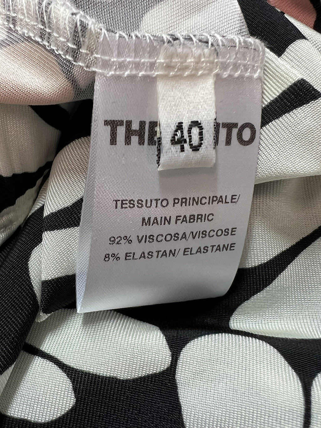 PA23JS DAISIES THE ABITO MILANO Pantaloni Palazzo Made Italy