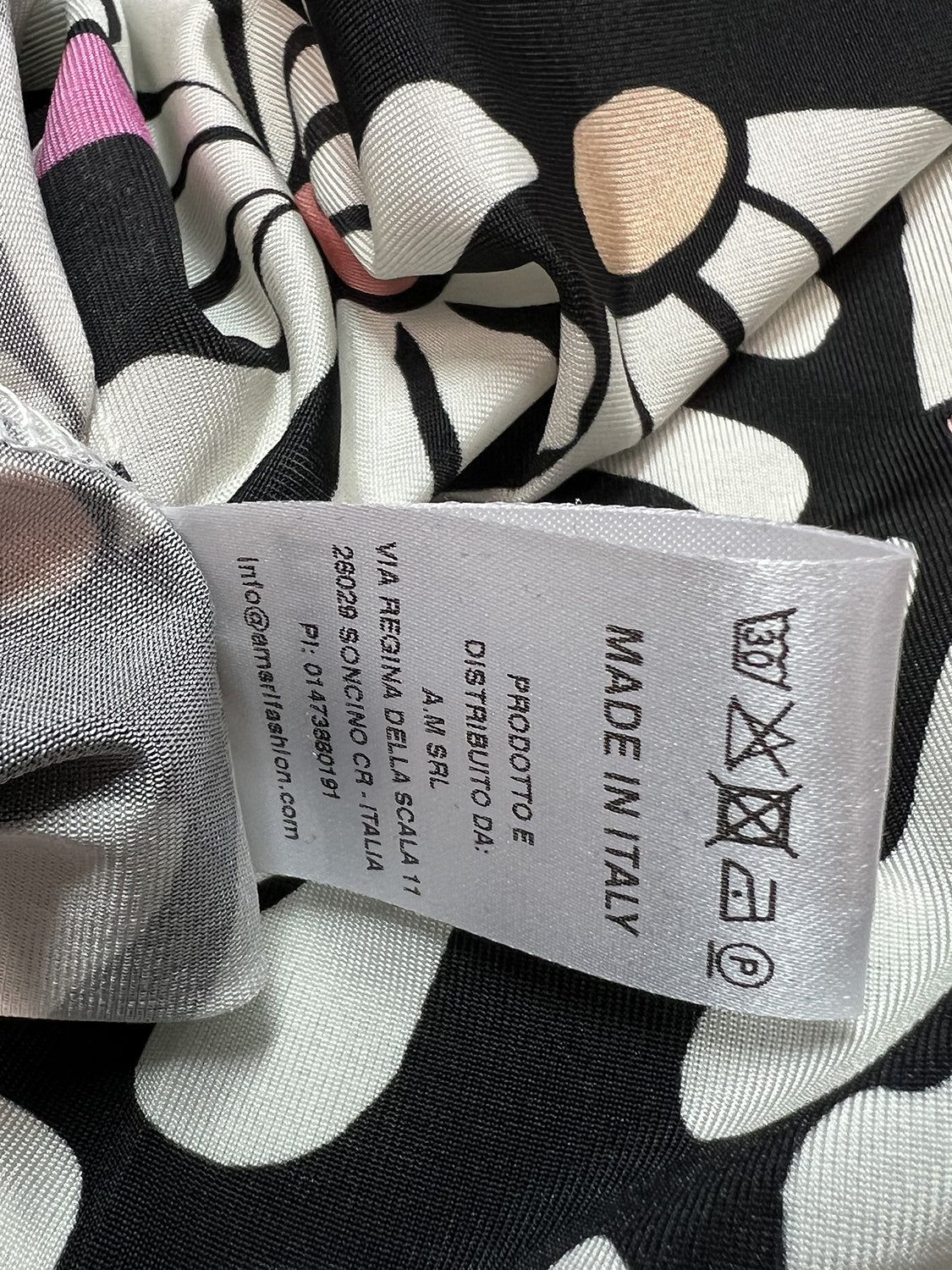 PA23JS DAISIES THE ABITO MILANO Pantaloni Palazzo Made Italy