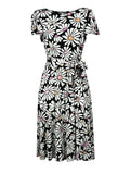 AB33JS DAISIES THE ABITO MILANO Abito maniche aletta A Fiori Made in Italy