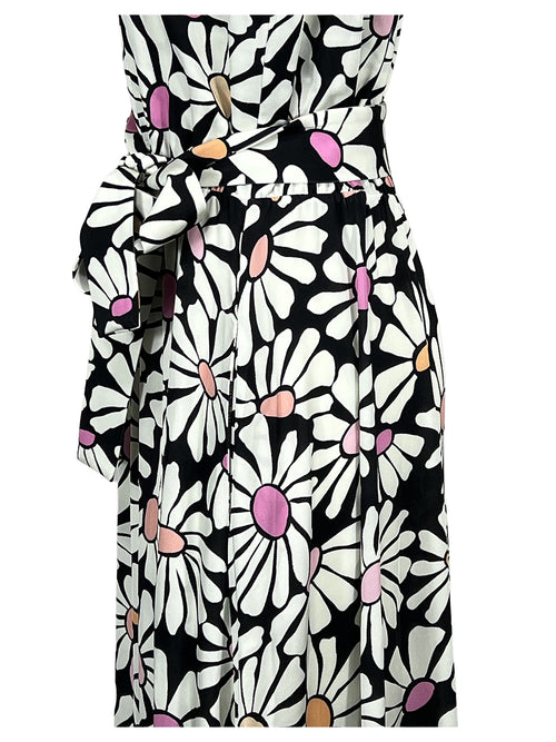 AB33JS DAISIES THE ABITO MILANO Abito maniche aletta A Fiori Made in Italy