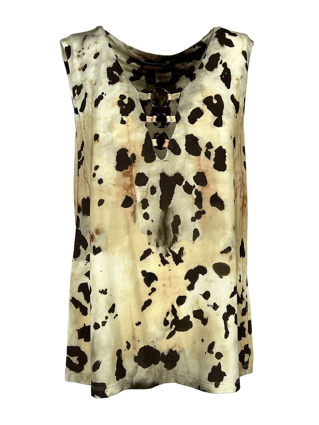 BL01JS ANIMALIER THE ABITO MILANO Top Made in Italy