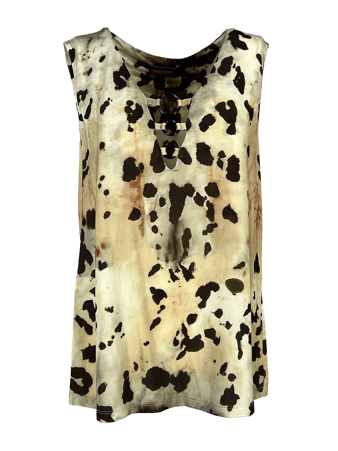 BL01JS ANIMALIER THE ABITO MILANO Top Made in Italy